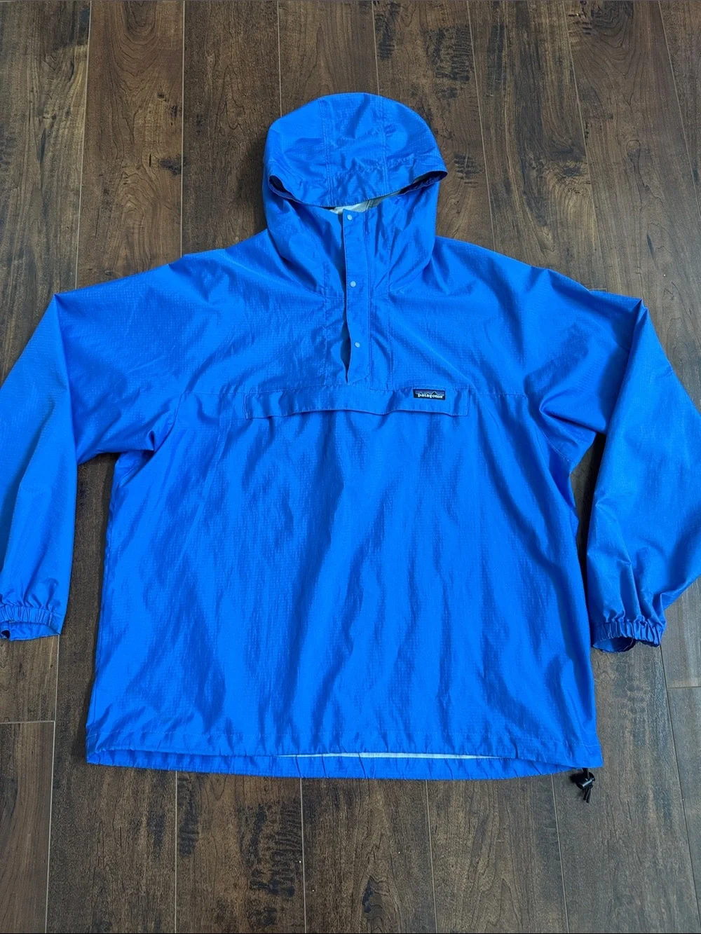 Patagonia Royal Blue Hooded Windbreaker Pullover